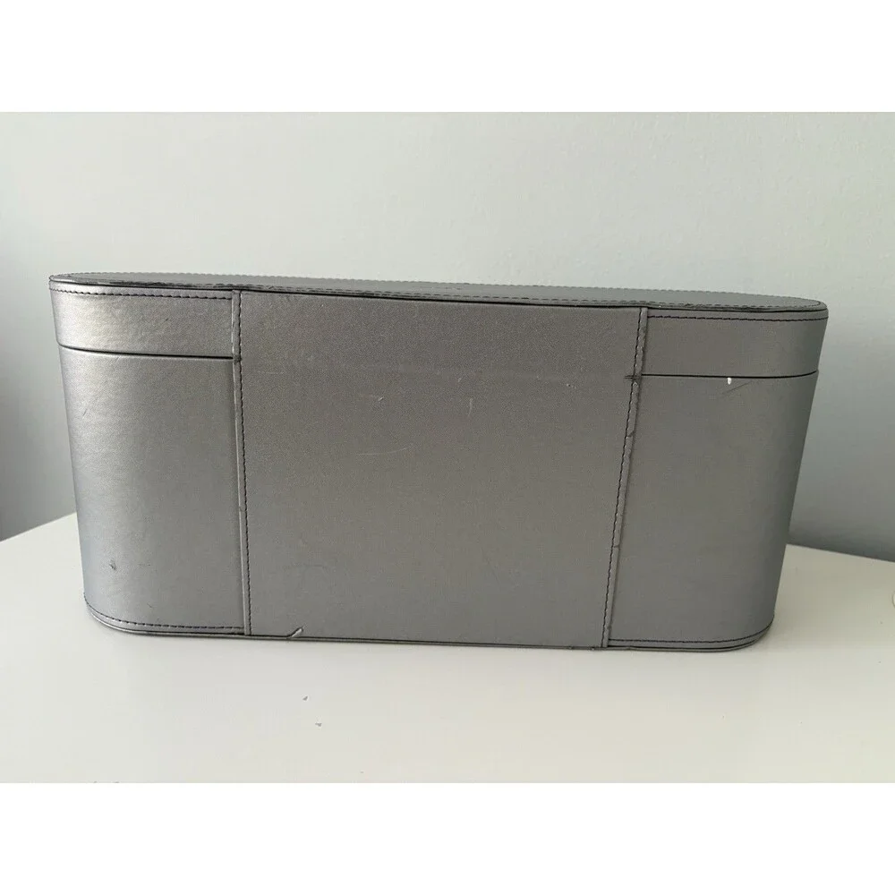Dyson Supersonic Presentation Case Storage Box Only Silver Black Velvet Lined